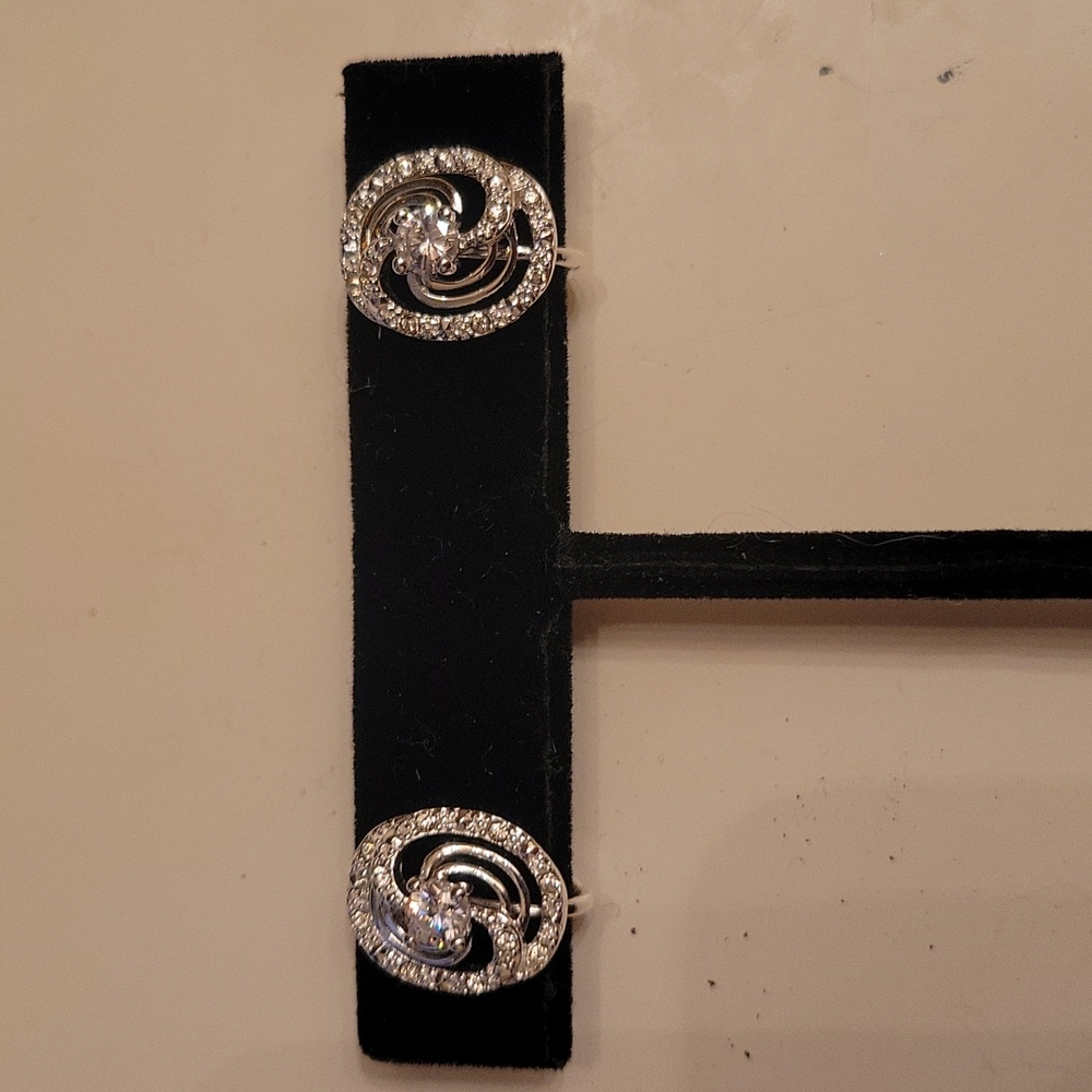 Sparkly CZ earrings